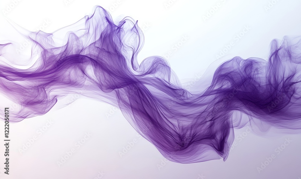 Abstract purple lines, dynamic design, 3d render, Generative AI