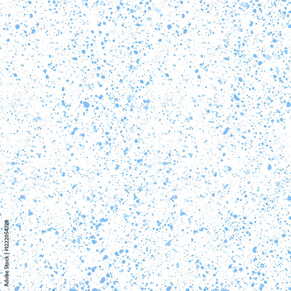 blue paint splatter speckle texture seamless pattern abstract scatter dots white background
