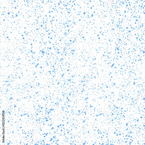 blue paint splatter speckle texture seamless pattern abstract scatter dots white background
