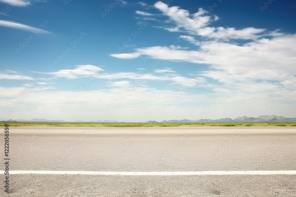 Fototapeta premium Road backgrounds outdoors horizon.