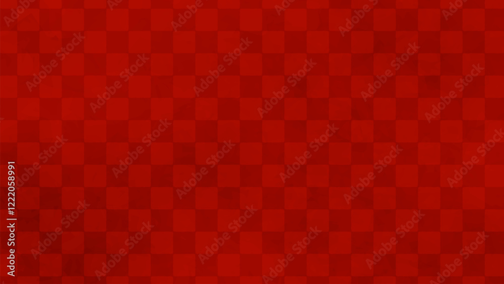 Japanese background: red checkered pattern