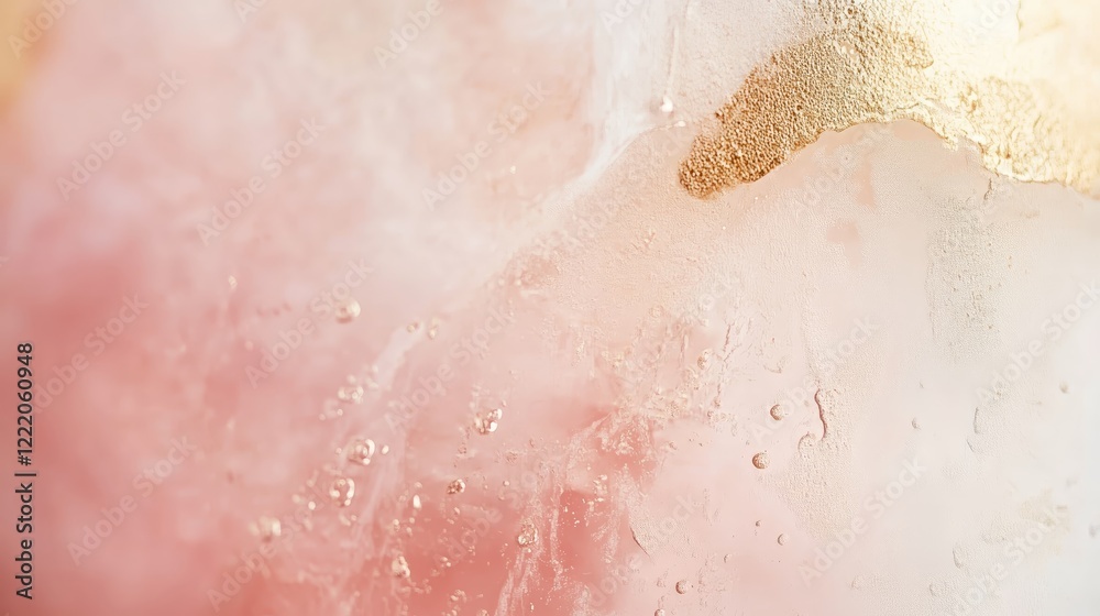 Fototapeta premium Luxurious Metallic Gold and Pastel Pink Texture - made with Generative AI