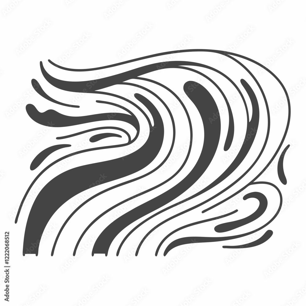 Obraz premium An Abstract wave Pattern design High Quality Editable Vector Design and illustration