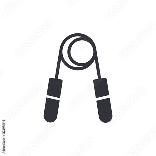 Hand grip solid icons, minimalist vector illustration ,simple transparent graphic element .Isolated on white background