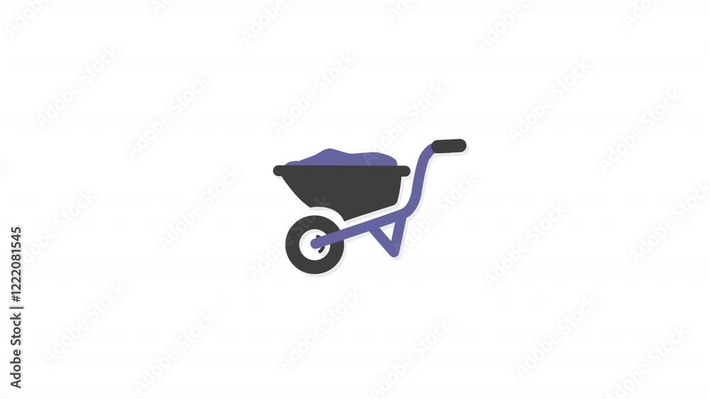 Wheelbarrow Icon Wheelbarrow Icon