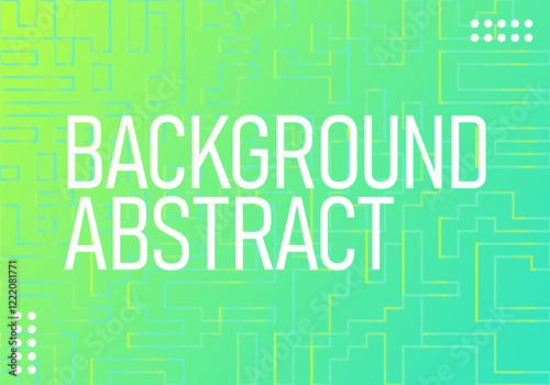A green background. The image is abstract and has a modern, futuristic feel to it