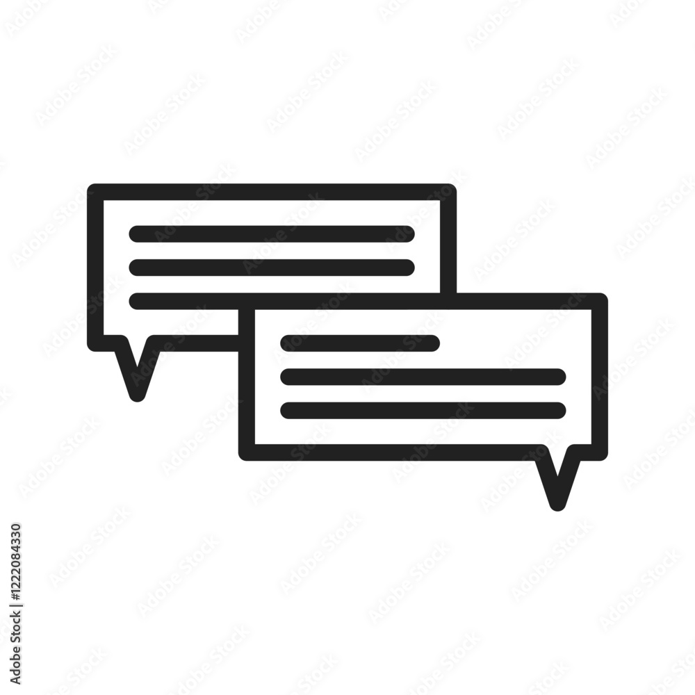 Conversation icon vector image. Suitable for mobile apps, web apps and print media. Conversation icon vector image. Suitable for mobile apps, web apps and print media.