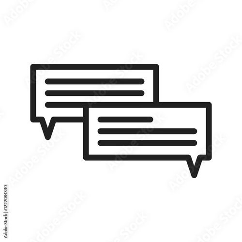Conversation icon vector image. Suitable for mobile apps, web apps and print media.