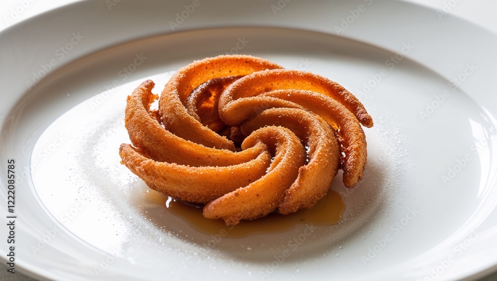 Fototapeta premium homemade apple pie with cream