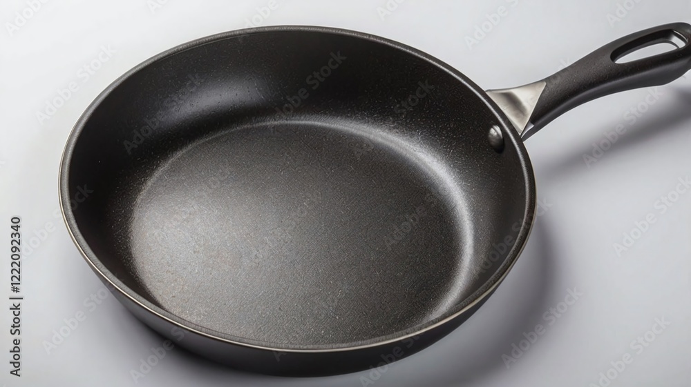Frying pan isolated on white background with clipping path