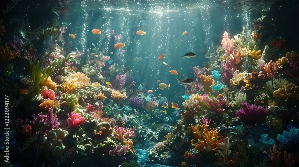 A Thriving Underwater Coral Reef Teeming with Vibrant Marine Life Explore the Captivating Biodiversity and Enchanting Seascape of this Aquatic Oasis A Thriving Underwater Coral Reef Teeming with Vibrant Marine Life Explore the Captivating Biodiversity and Enchanting Seascape of this Aquatic Oasis