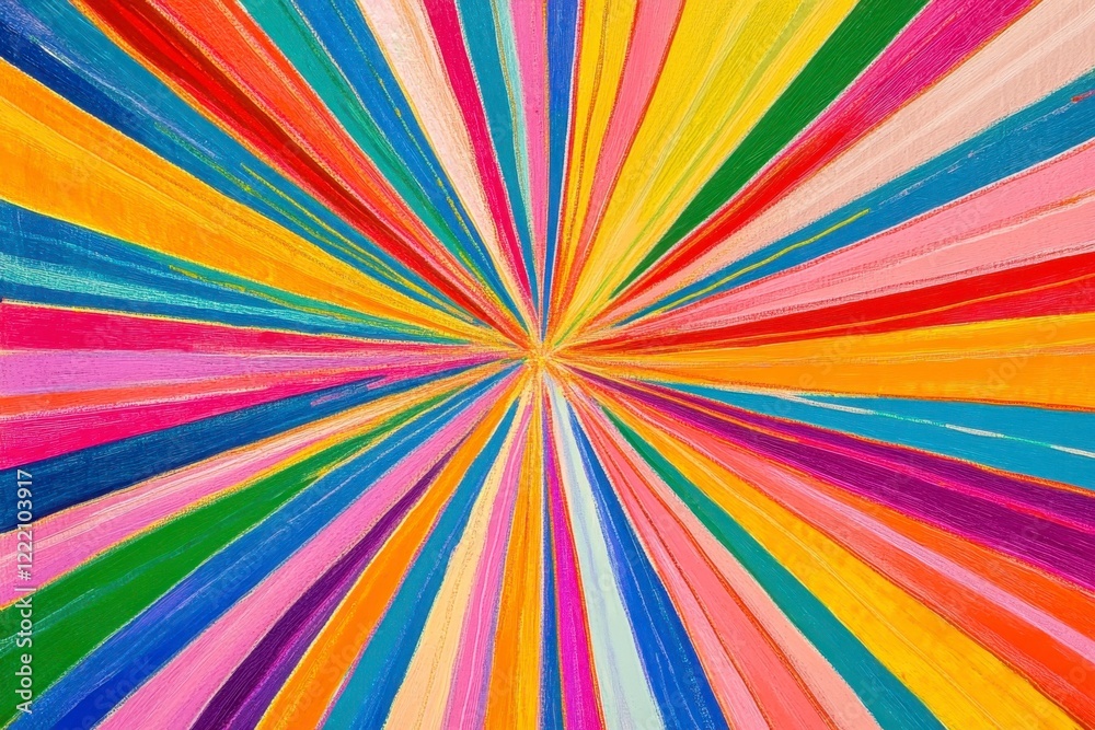 Vibrant Abstract Color Burst with Radiating Lines and Textures Vibrant Abstract Color Burst with Radiating Lines and Textures