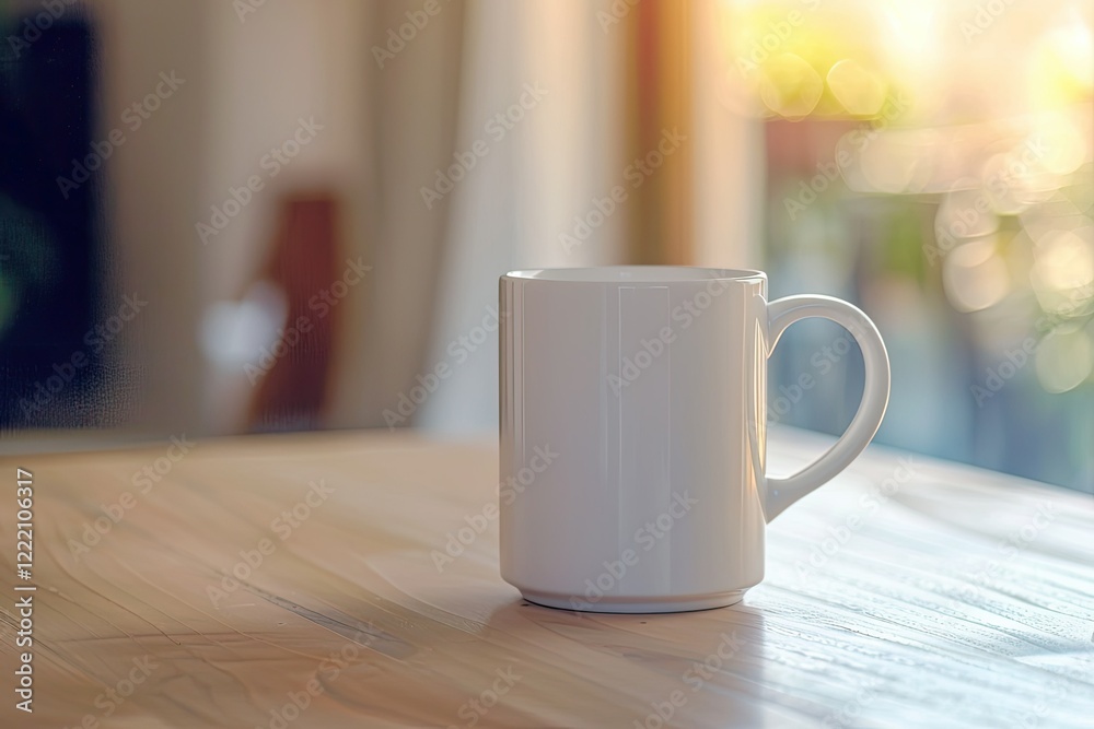 Pixel Perfect Picture of a White Cup That is on a Table Pixel Perfect Picture of a White Cup That is on a Table