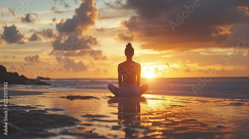 a person practicing mindfulness during daily activities, such as cooking or walking.