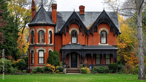 a restored historic home showcasing its original charm and architectural details.