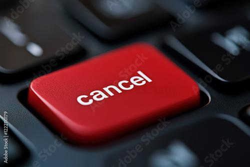 cancel text on keyboard button. generative ai