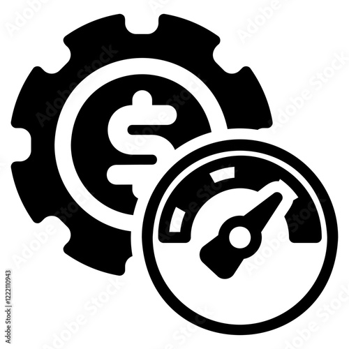 Efficiency glyph icon