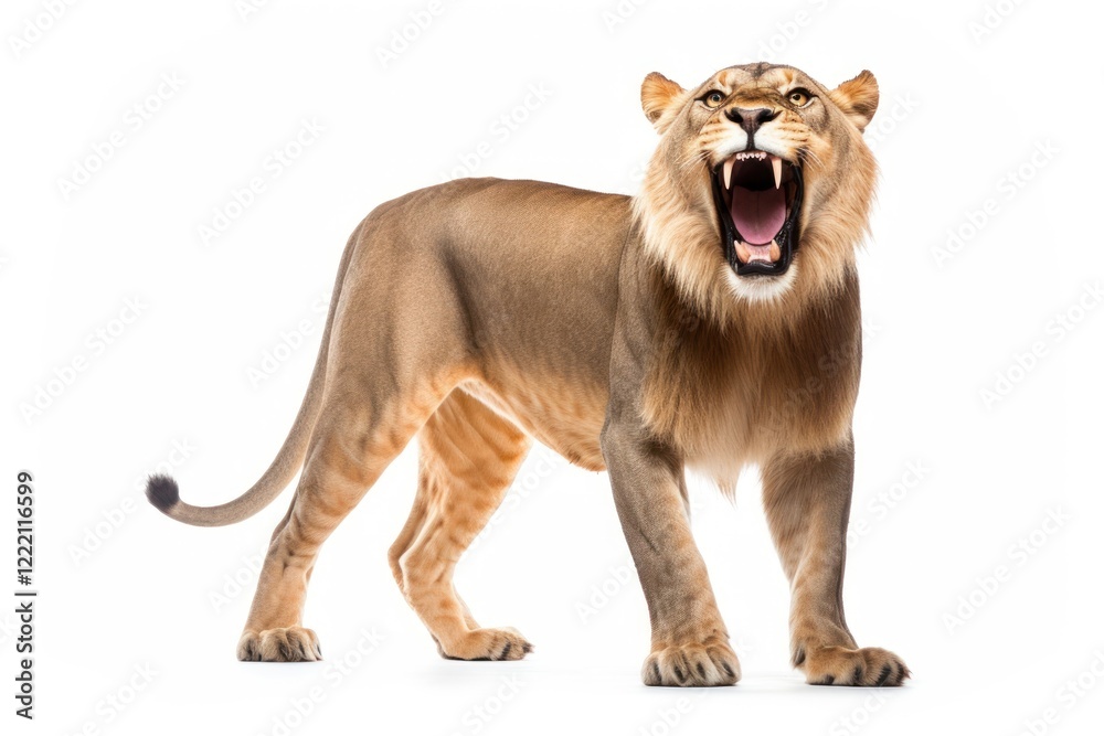 Obraz premium Wildlife roaring mammal animal.