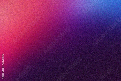 Blue Grainy dark blue, red-purple color gradient background, vibrant poster noise texture banner, cover header backdrop design