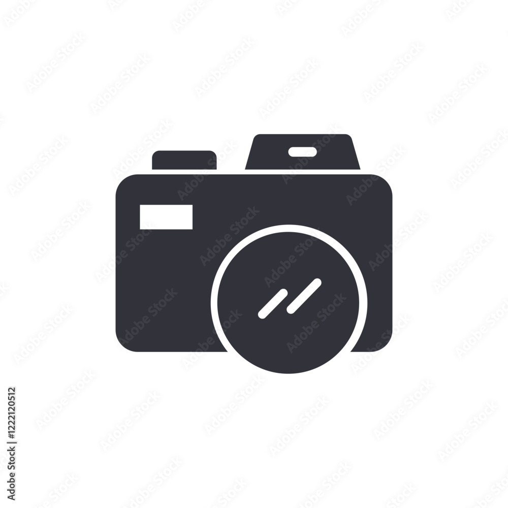 Camera solid icons, minimalist vector illustration ,simple transparent graphic element .Isolated on white background Camera solid icons, minimalist vector illustration ,simple transparent graphic element .Isolated on white background