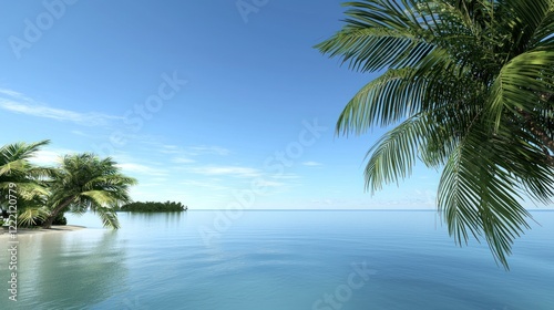 Tranquil Tropical Beach Scene