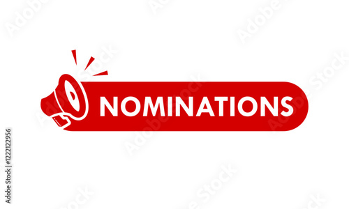 Nominations design logo template illustration