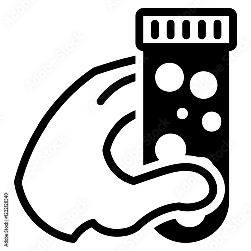 Fobt test glyph icon