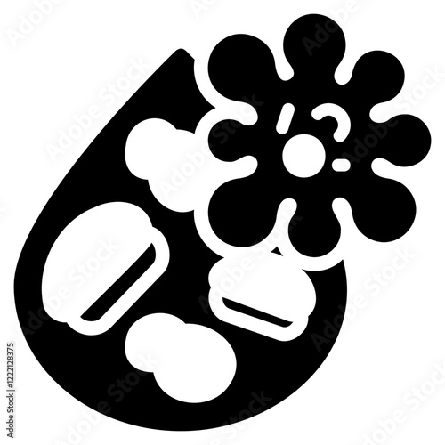 Leukemia glyph icon