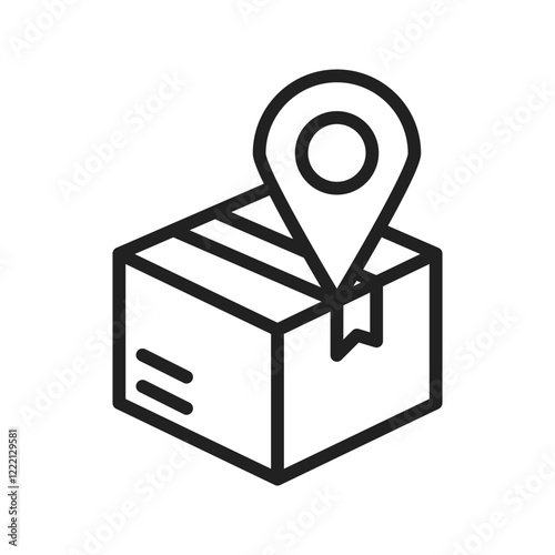 Location icon vector image. Suitable for mobile apps, web apps and print media.