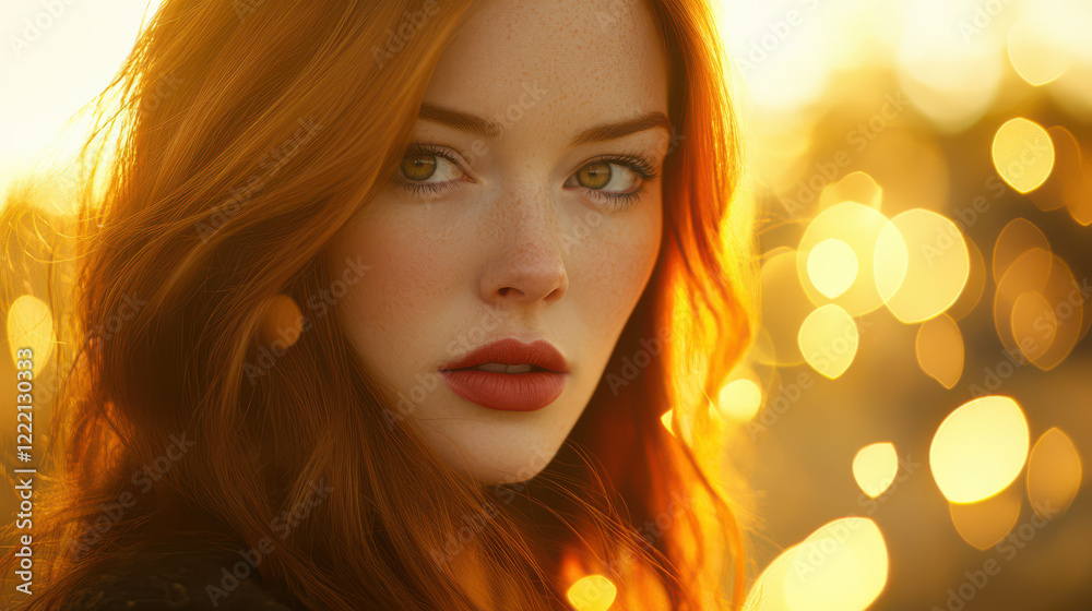 a soft-focus headshot of an elegant woman, warm chestnut hair cascading with slight waves a soft-focus headshot of an elegant woman, warm chestnut hair cascading with slight waves