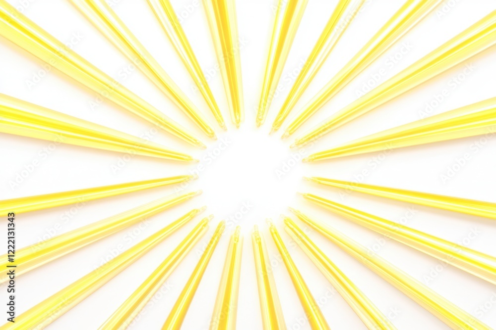 Radiant Yellow Rays Spreading Outward in Bright Minimalist Design Radiant Yellow Rays Spreading Outward in Bright Minimalist Design