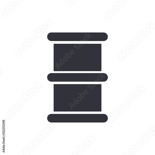 Fuel tank solid icons, minimalist vector illustration ,simple transparent graphic element .Isolated on white background