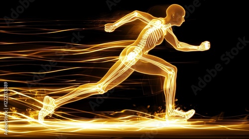 Exploring the intricate system of human skeletal muscles  power and precision in motion photo