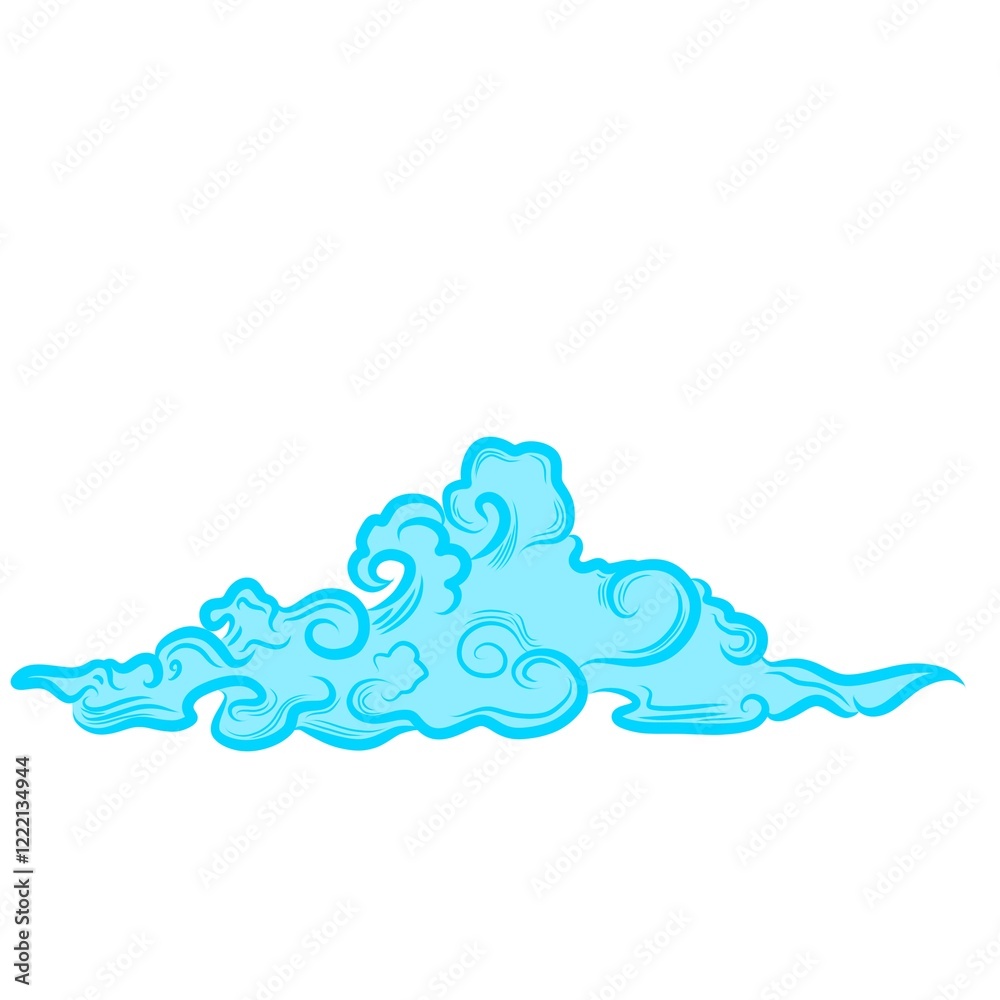 Simple cloud illustration for design Simple cloud illustration for design