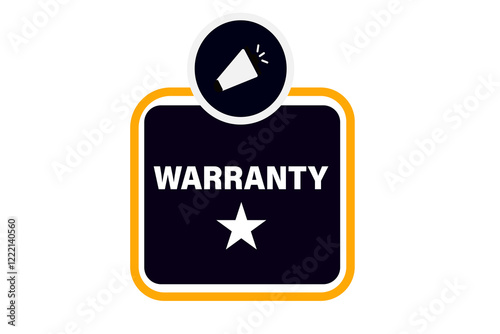 warranty, Button for websites, Design Element, learn, stay, template, tuned, design, level, sign, speech, bubble  banner, modern, symbol, click. 
