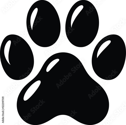 Black  silhouette vector illustration of a Labrador Retriever dog