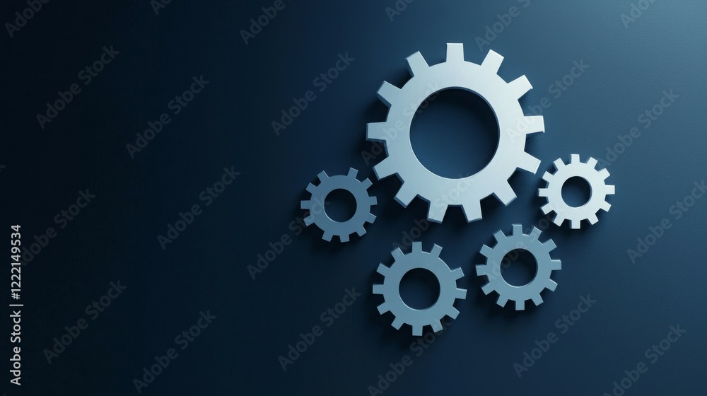 A collection of gears on a dark background, symbolizing industry and mechanization. A collection of gears on a dark background, symbolizing industry and mechanization.