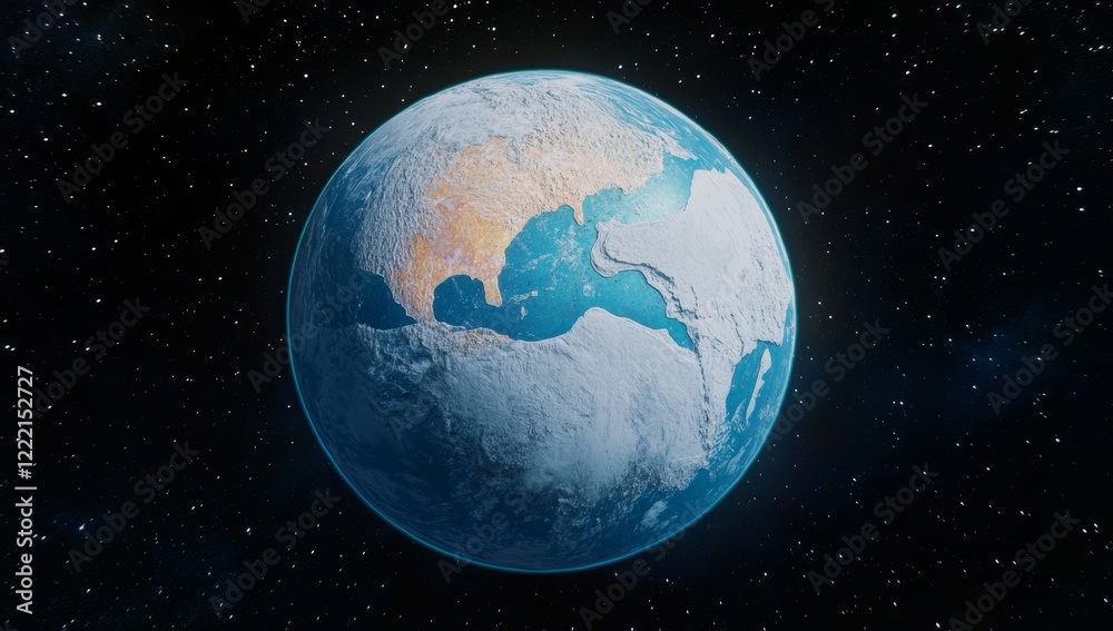 Fototapeta premium Earth from Space: A Stunning Cosmic View