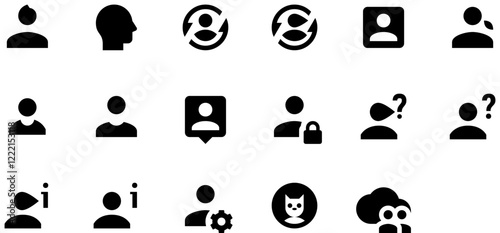 Set of Generic Users icons