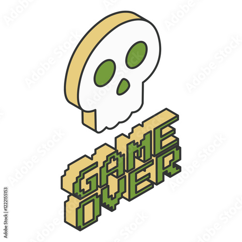 Game over isometric