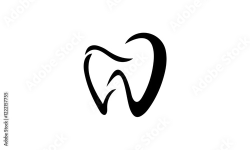 tooth icon on white