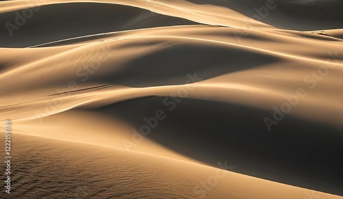  A textured sand dune background with gentle ripples formed by the wind