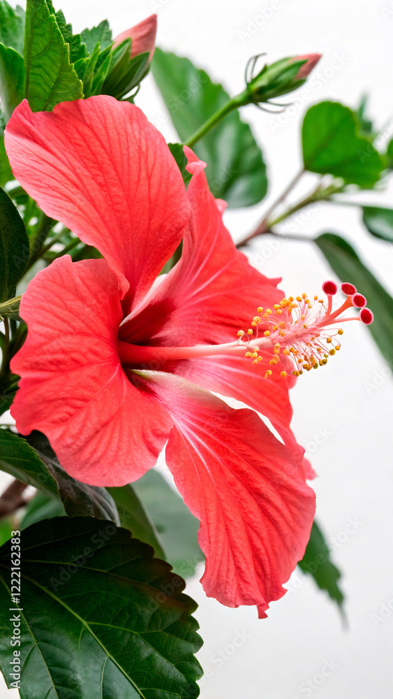 hibiscus flower isolated on white hibiscus flower isolated on white