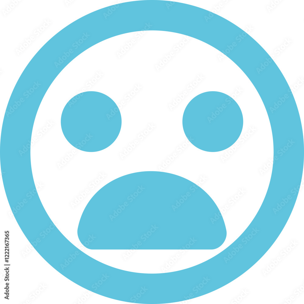 Emoji Sad Circle icon logo design Emoji Sad Circle icon logo design