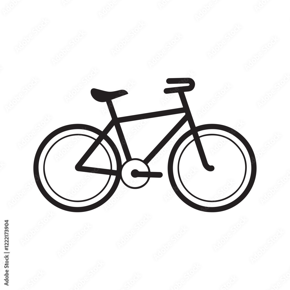 Minimalistic black cycle silhouette icon vector
Minimalistic black cycle silhouette icon vector