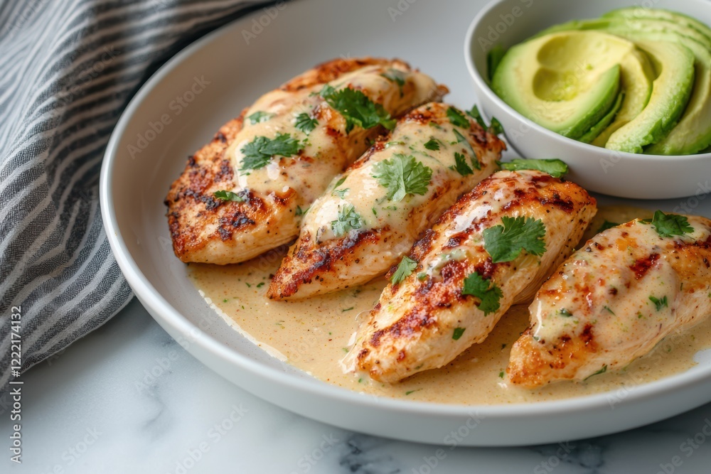 Creamy Avocado and Cilantro Lime Chicken Creamy Avocado and Cilantro Lime Chicken