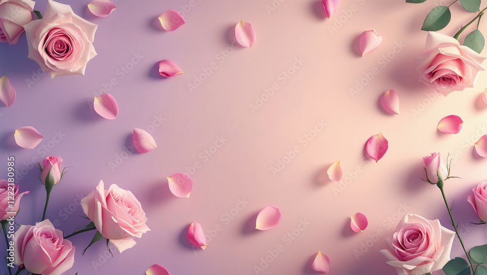 Valentine’s backdrop featuring gentle rose petals drifting gracefully. The pastel tones add elegance, with a spacious center perfect for wedding, anniversary, or engagement themes. Valentine’s backdrop featuring gentle rose petals drifting gracefully. The pastel tones add elegance, with a spacious center perfect for wedding, anniversary, or engagement themes.