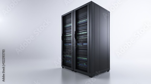 Highperformance server infrastructure in a modern data center for reliable network connectivity photo