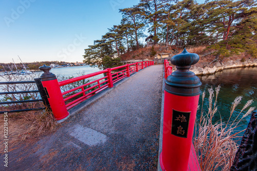 日本三景松島　夕暮れの渡月橋（宮城県宮城郡松島町） photo