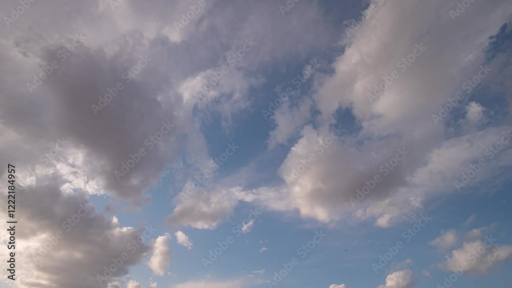 Timelapse of clouds moving across the sky by day. Timelapse of clouds moving across the sky by day.